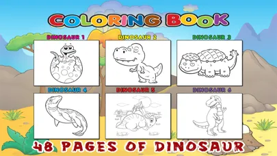Dinosaur Coloring Book Free Pages for Toddler Kids Screenshots