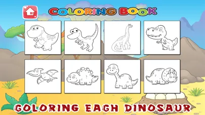 Dinosaur Coloring Book Free Pages for Toddler Kids Screenshots