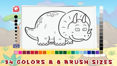 Dinosaur Coloring Book Free Pages for Toddler Kids Screenshots