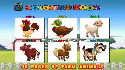 Farm Animals Coloring Book For Kids - First Words Screenshots