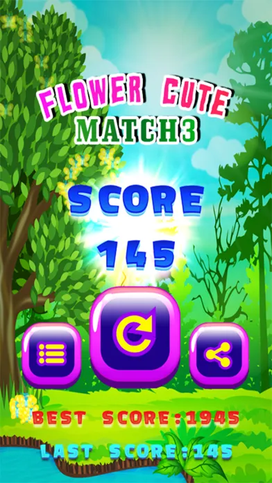 Скриншоты Flower Cute Match 3 - Lovely Blossom Games