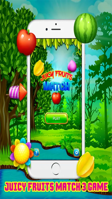 Juicy Fruits Land Shoot - Match 3 Free Game HD 스크린샷