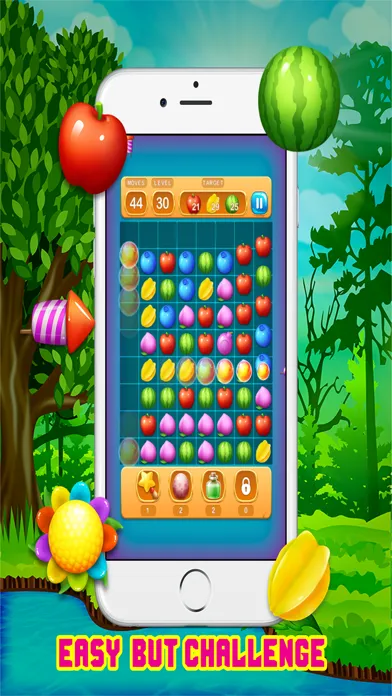 Juicy Fruits Land Shoot - Match 3 Free Game HD 스크린샷