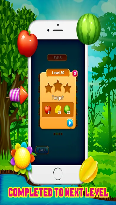 Juicy Fruits Land Shoot - Match 3 Free Game HD 스크린샷
