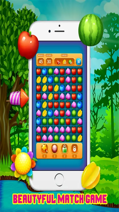 Juicy Fruits Land Shoot - Match 3 Free Game HD 스크린샷