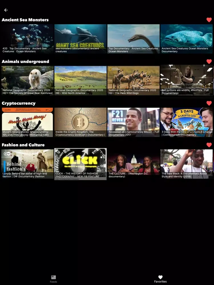 Docutimes - Documentary App iPad 應用截圖