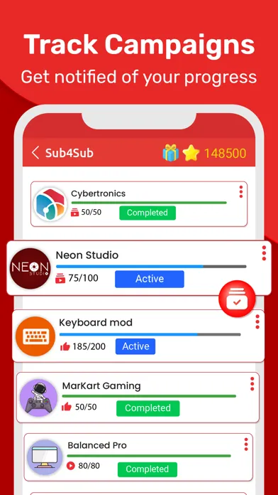 Zrzuty ekranu Sub4Sub - Tools of YouTuber