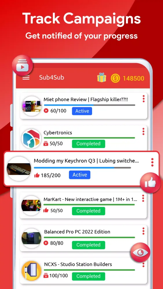 Sub for Sub Get View Sub Like Screenshots