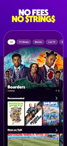 Zrzuty ekranu Tubi: Movies & Live TV