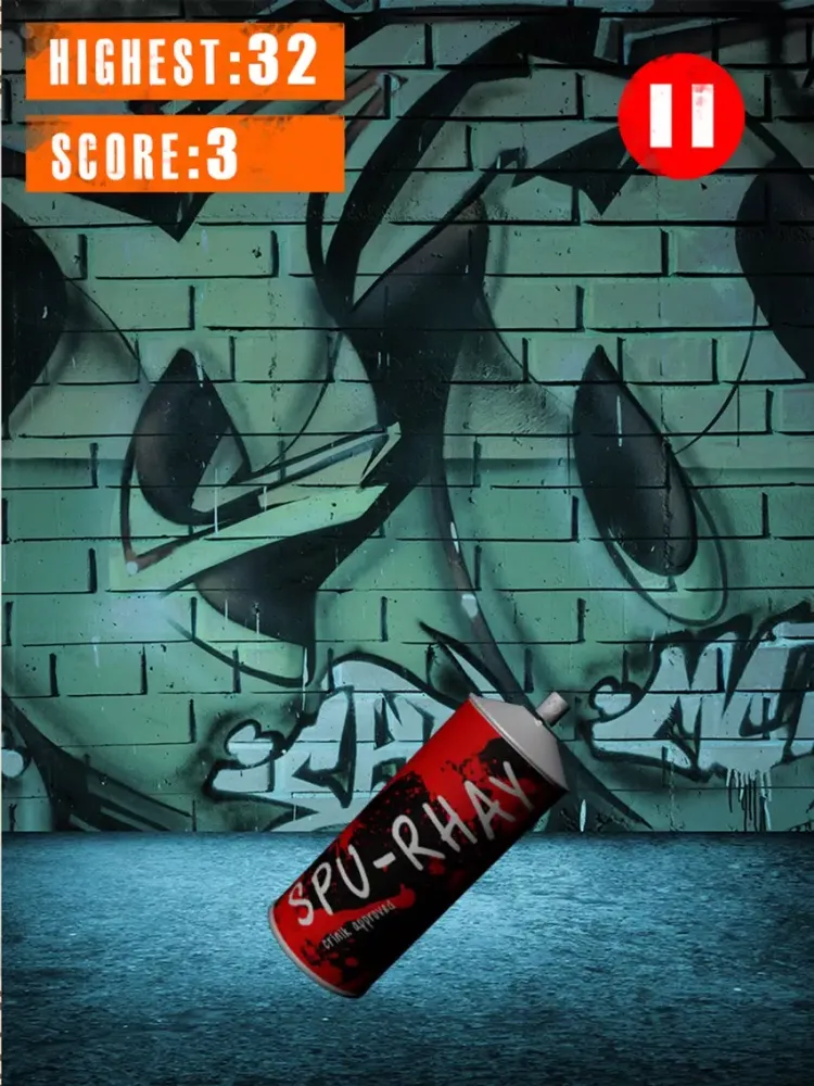 3D Graffiti Subway Spray Can Juggle Game iPad 应用截图