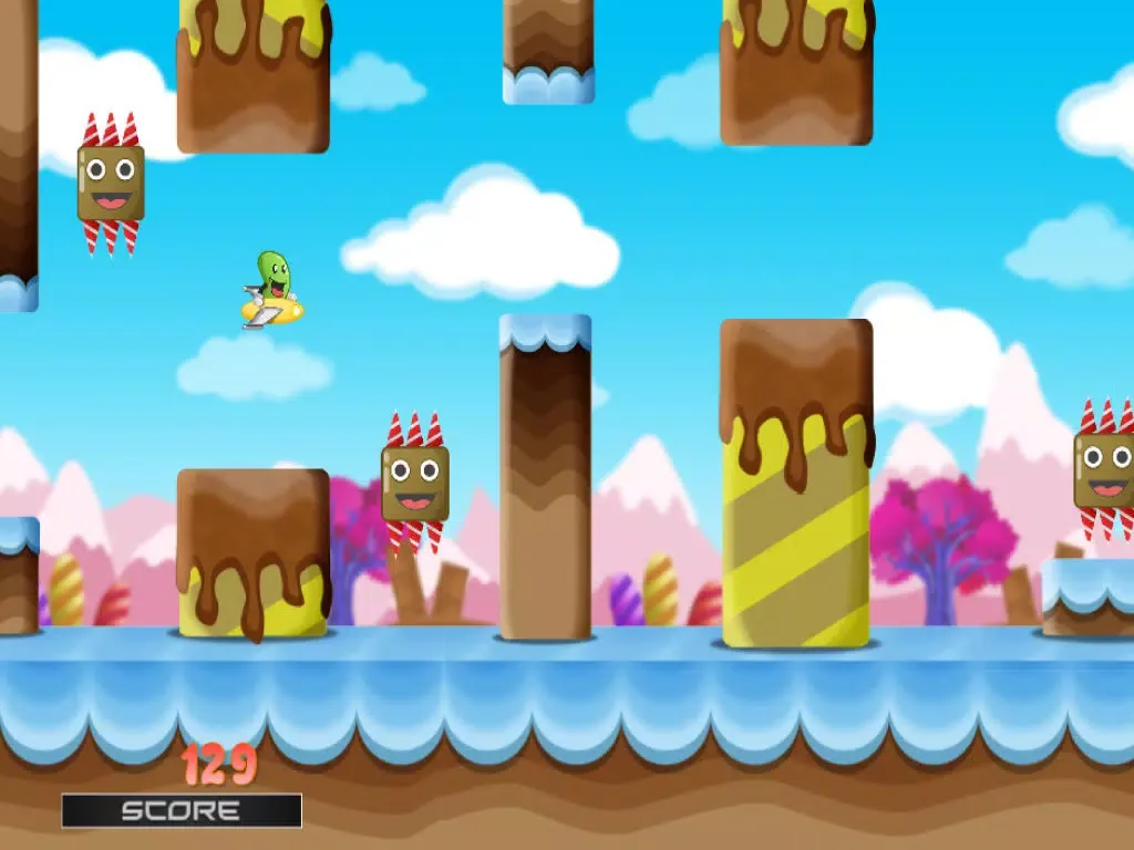ภาพหน้าจอของ Jelly-Bean Wing Blast - Flappy Style iPad 