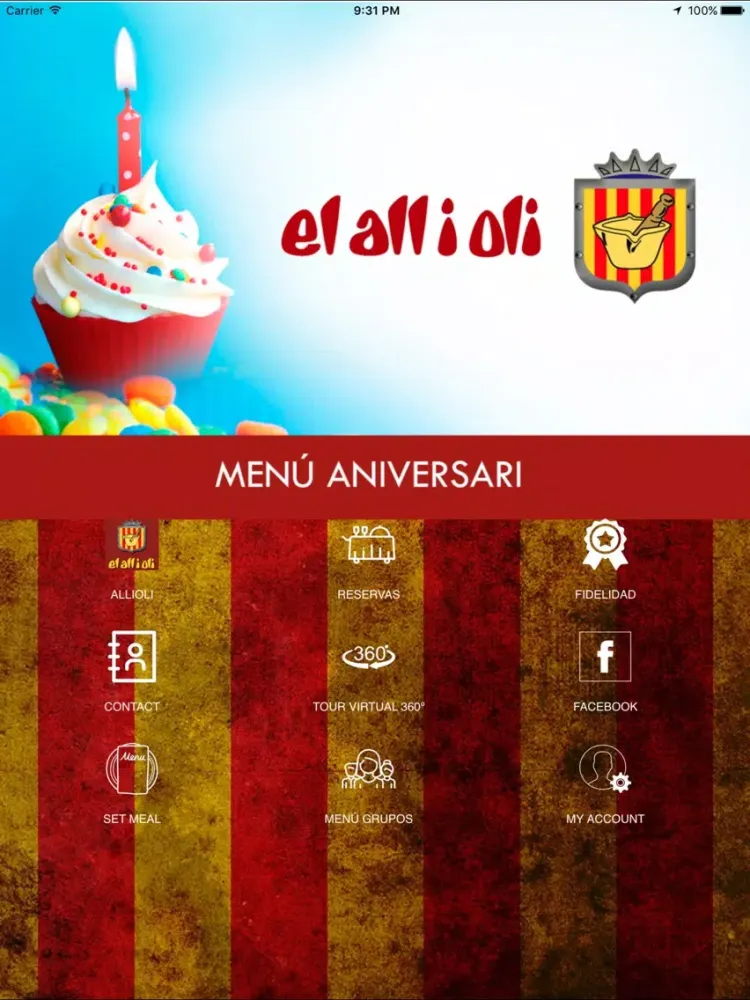 Restaurante Allioli iPad  स्क्रीनशॉट