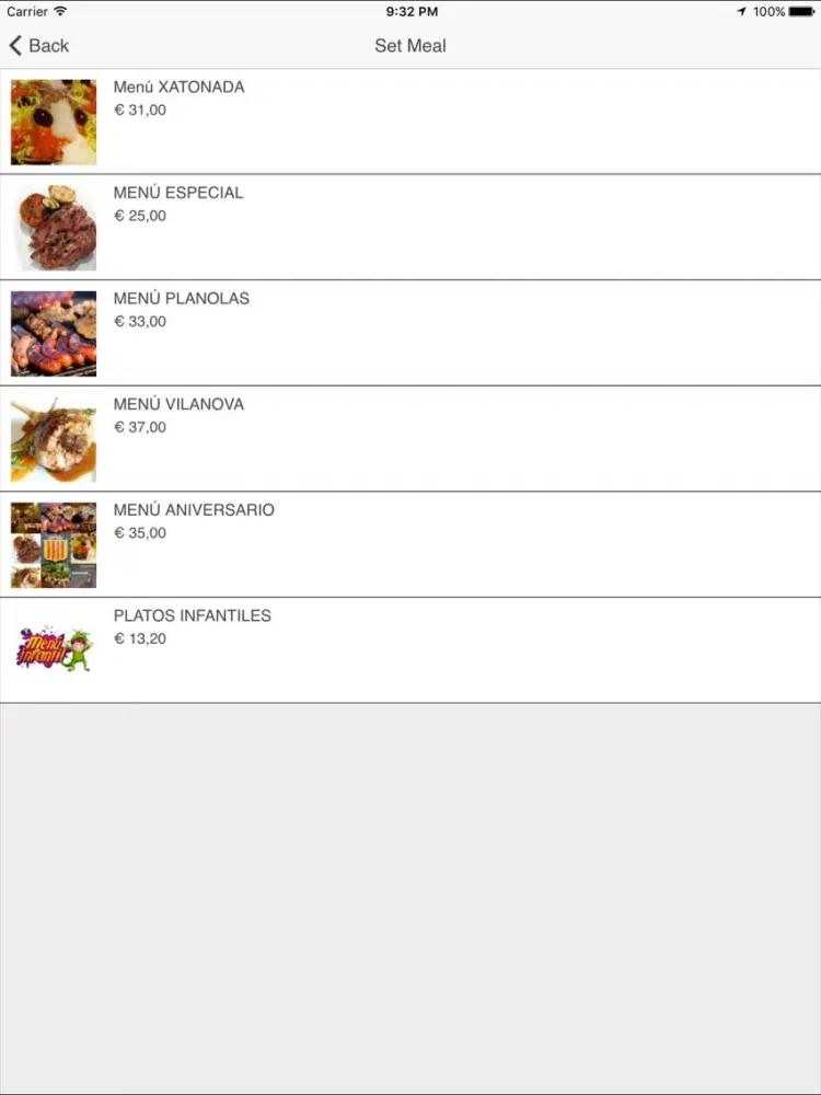 Restaurante Allioli iPad  स्क्रीनशॉट