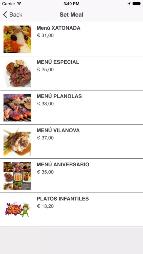 Restaurante Allioli स्क्रीनशॉट