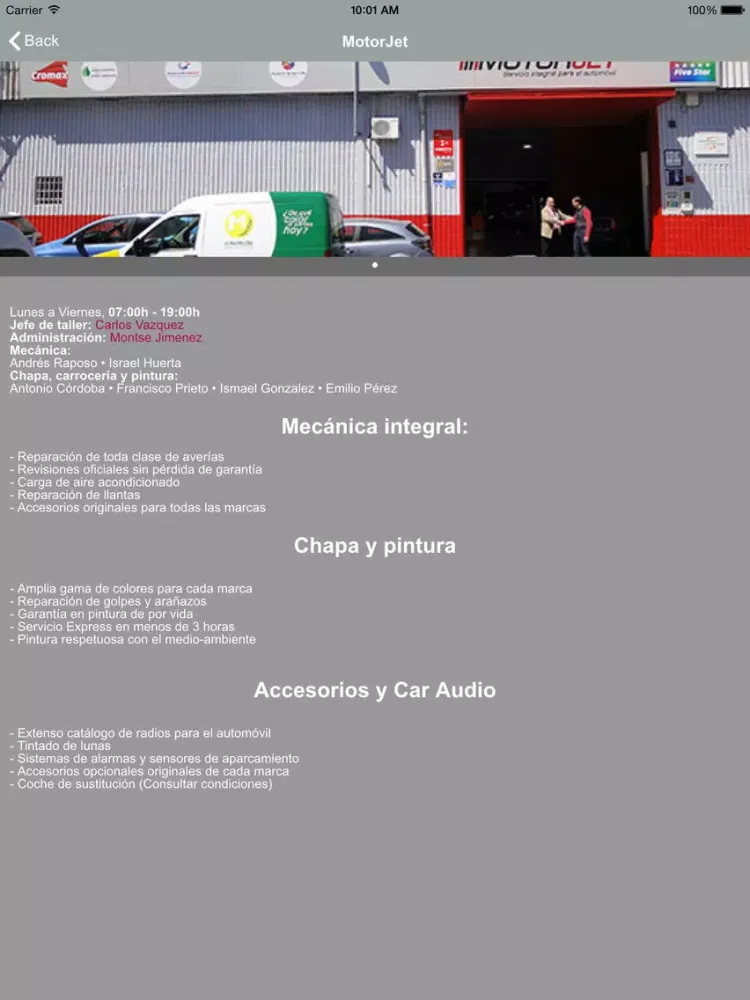 Capturas de pantalla de MotorJet iPad 