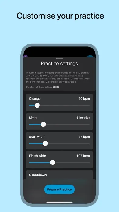 Tangkapan layar Music Looper - for Musicians