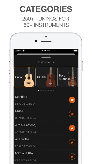 Capturas de pantalla de Tuner - Guitar, Ukulele, Bass