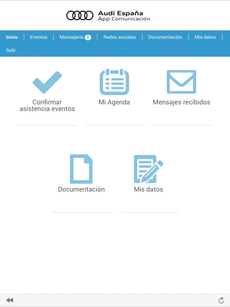 تصاویر Audi App Comunicación iPad 