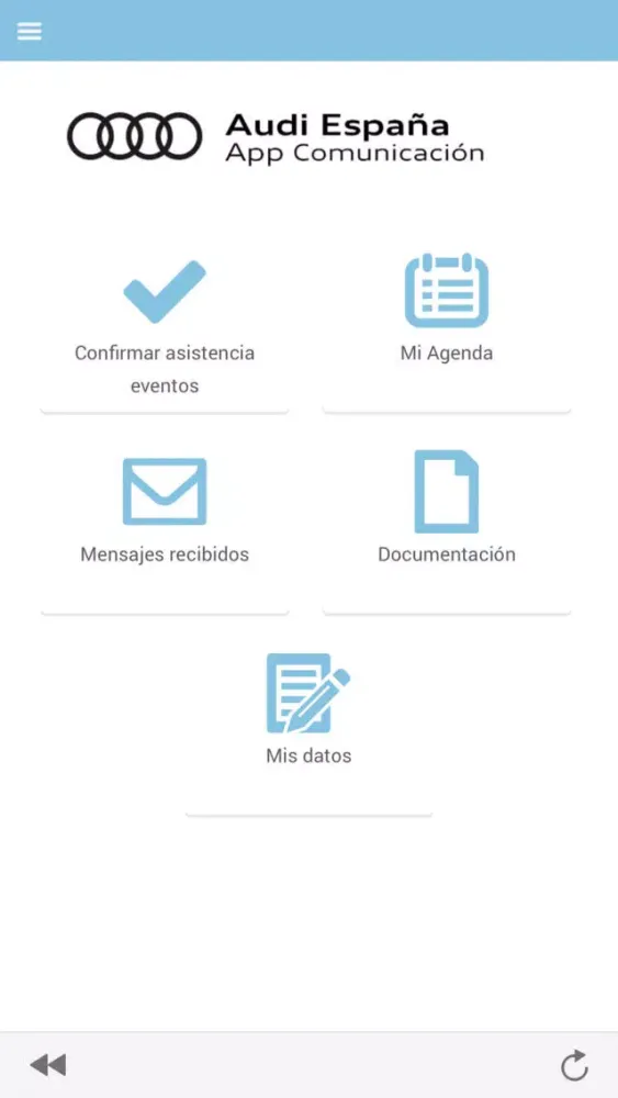 تصاویر Audi App Comunicación