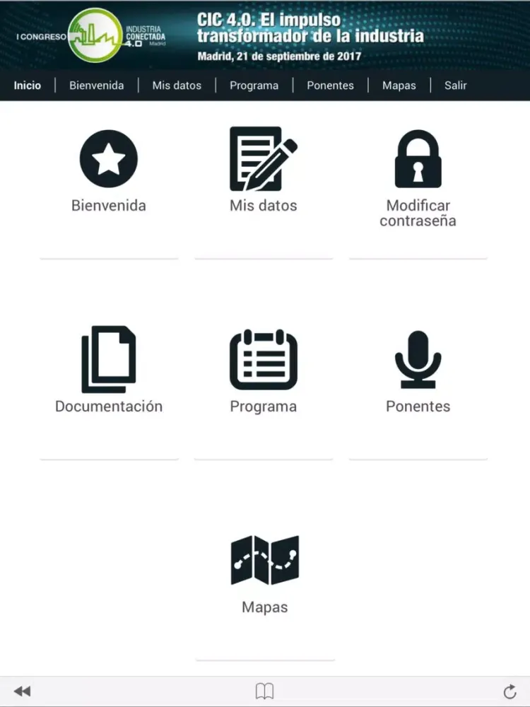Tangkapan skrin CIC 4.0 iPad 