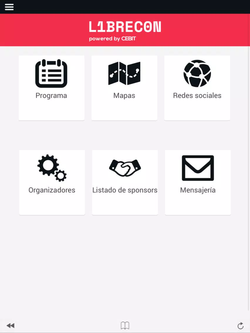 Zrzuty ekranu LIBRECON 2018 iPad 