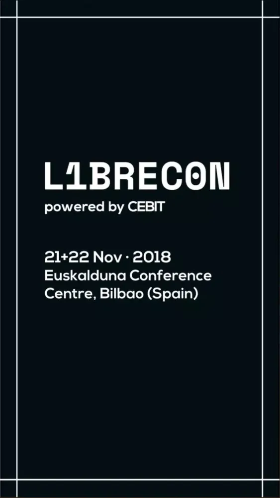 Ảnh chụp màn hình của LIBRECON 2018