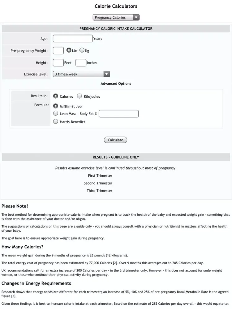 ภาพหน้าจอของ Calorie Calcs iPad 
