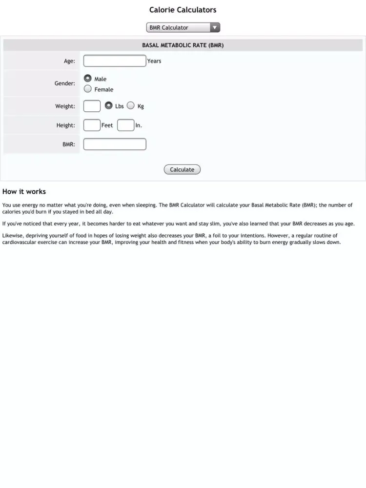 ภาพหน้าจอของ Calorie Calcs iPad 