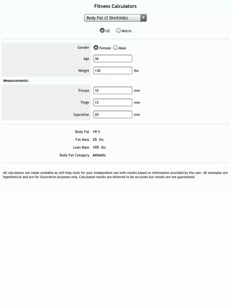Capturas de pantalla de Fitness Calcs iPad 