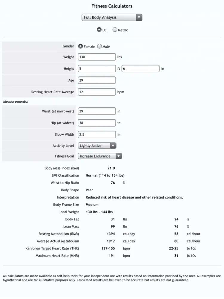 Capturas de pantalla de Fitness Calcs iPad 