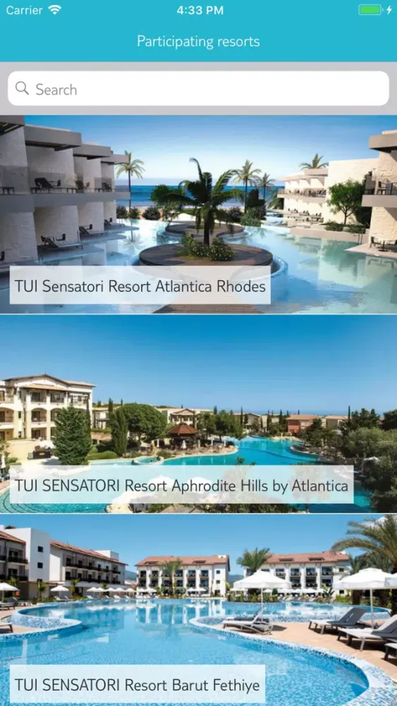 TUI SENSATORI Screenshots