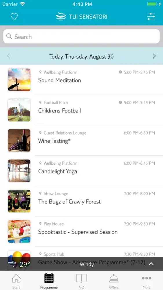 TUI SENSATORI Screenshots
