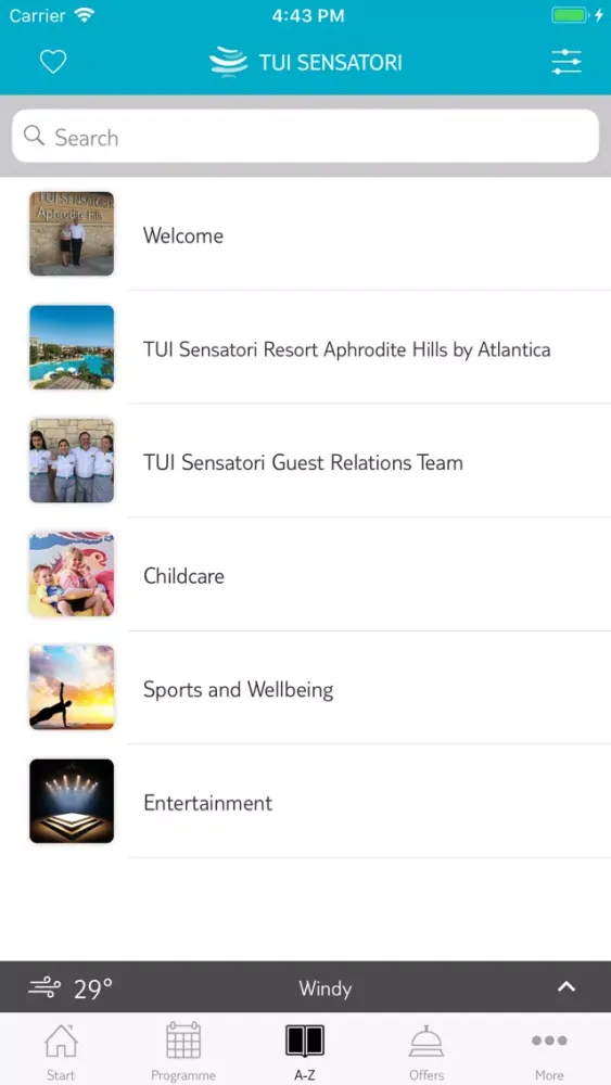 TUI SENSATORI Screenshots