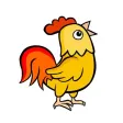 Rooster - Crossing the road Rooster - Crossing the road