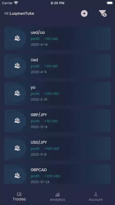 Fxlog سکرین شاٹس