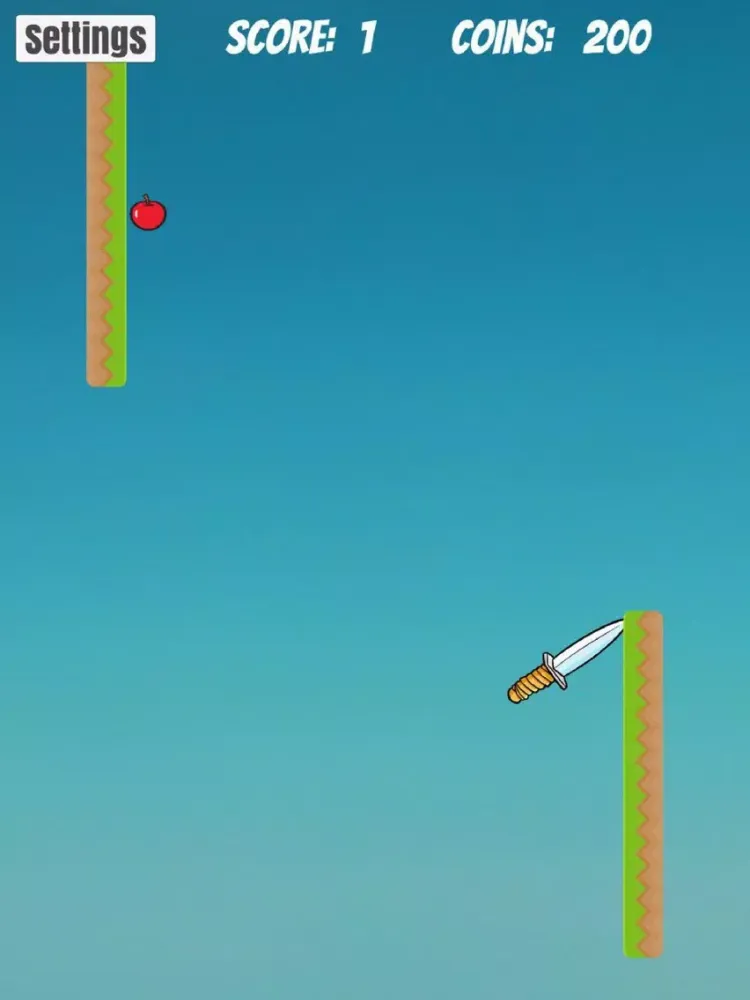 Tangkapan skrin KnifeJuggler iPad 