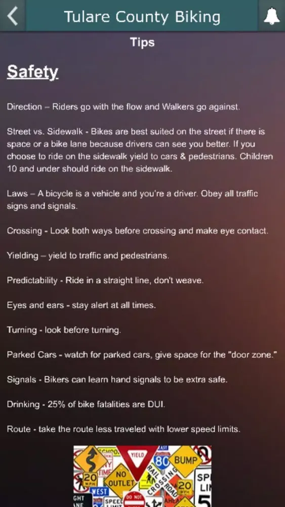 Tulare County Biking Screenshots