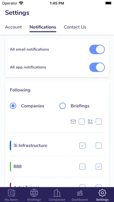 Screenshot di Briefcase - curated news