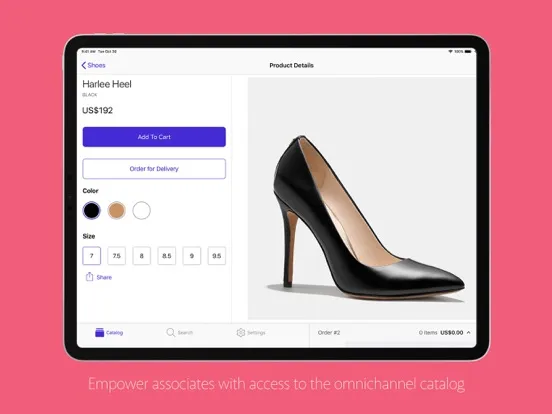 Zrzuty ekranu Tulip Assisted Selling iPad 