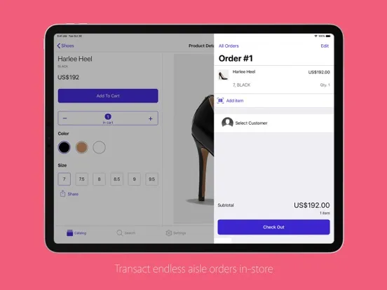 Zrzuty ekranu Tulip Assisted Selling iPad 