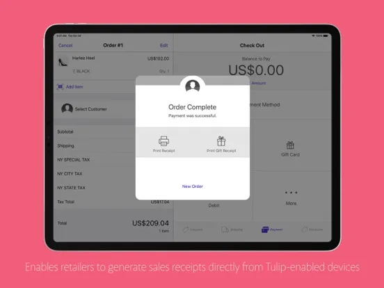 Zrzuty ekranu Tulip Assisted Selling iPad 
