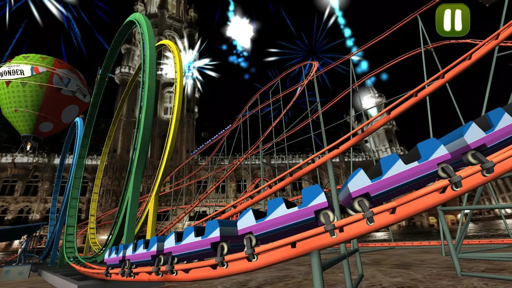 Captures d'écran de Roller Coaster Park: Fun Games