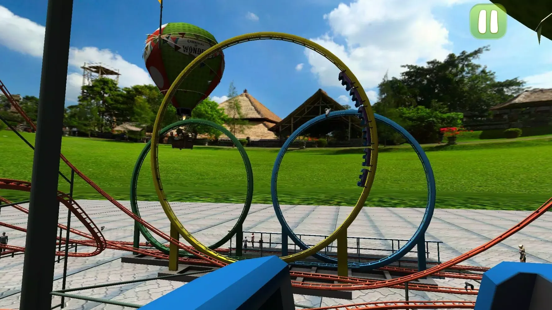 Captures d'écran de Roller Coaster Park: Fun Games