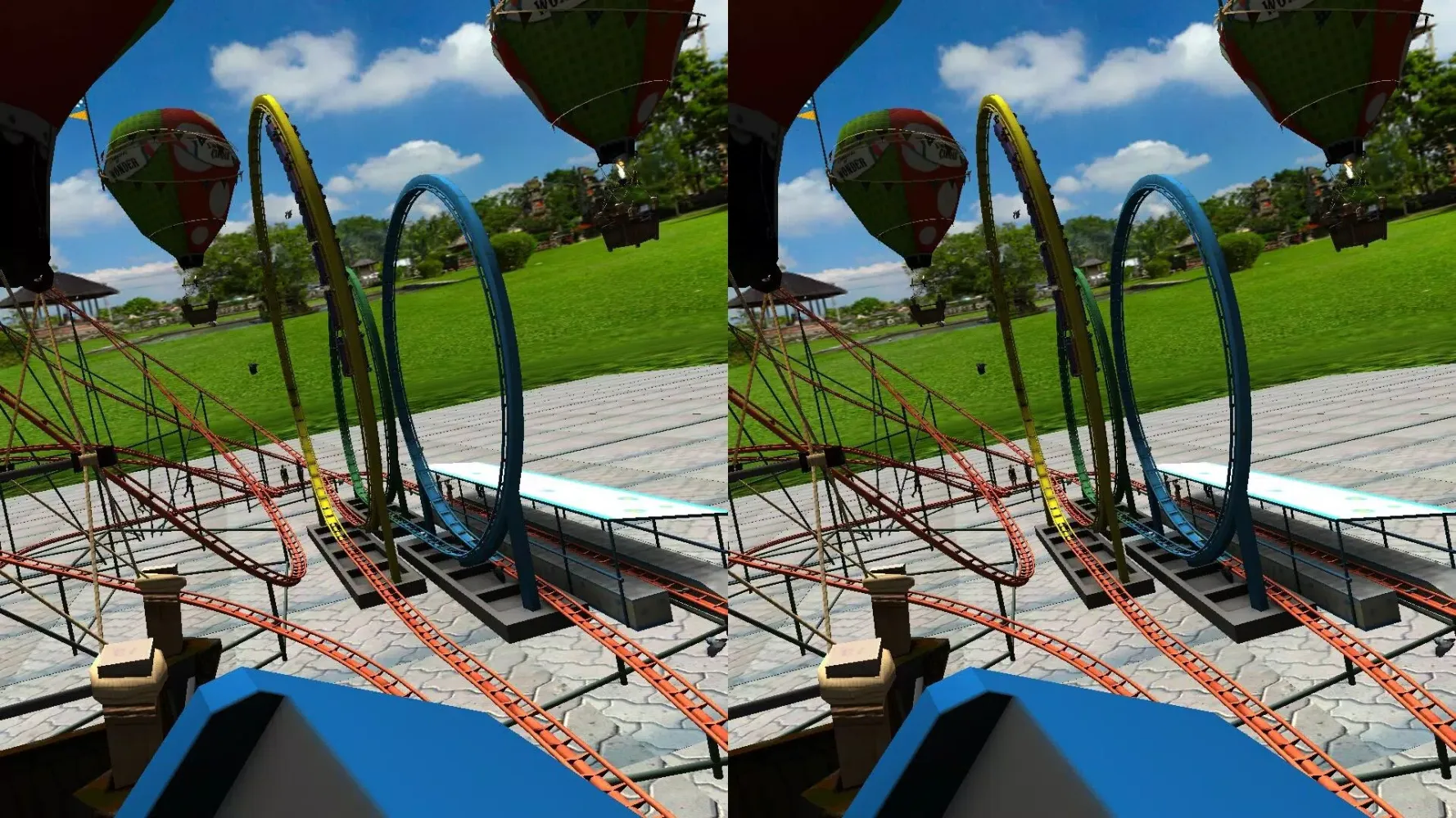 Captures d'écran de Roller Coaster Park: Fun Games