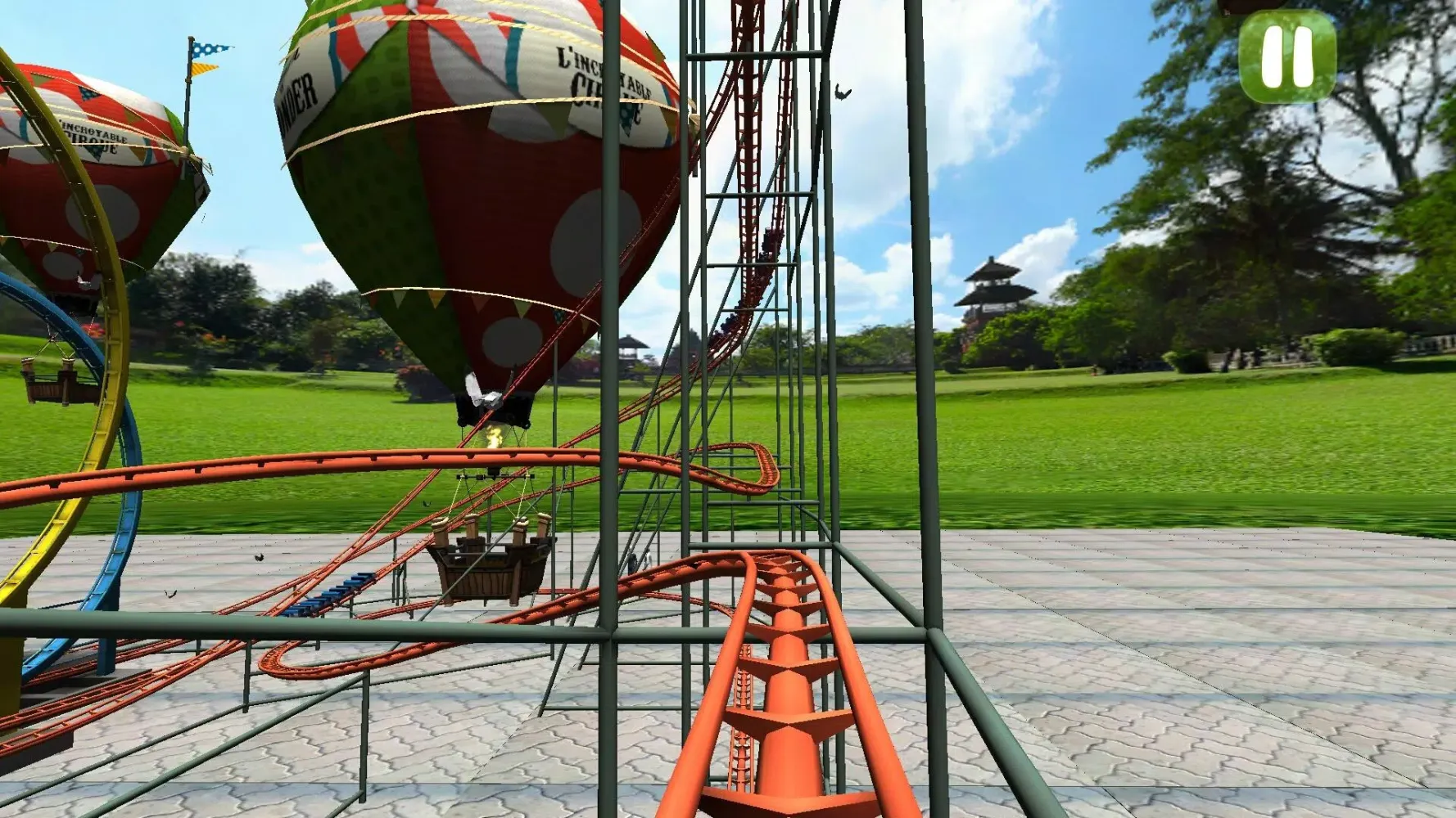 Captures d'écran de Roller Coaster Park: Fun Games