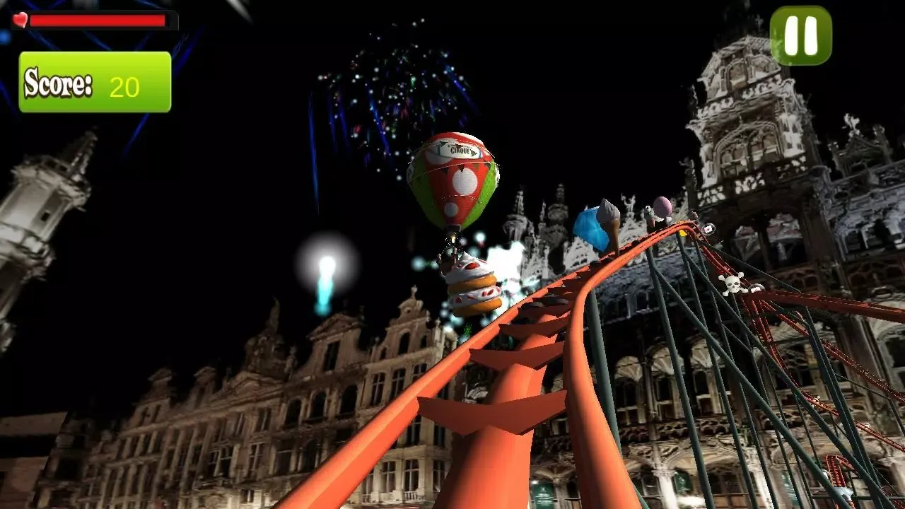 Captures d'écran de Roller Coaster Park: Fun Games
