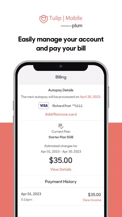 Tulip Mobile Screenshots