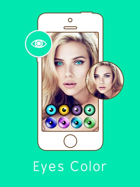 تصاویر Eye Color Changer -Face Makeup iPad 