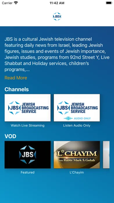 Captures d'écran de JBS -Jewish Broadcasting Serv.