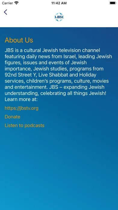 Captures d'écran de JBS -Jewish Broadcasting Serv.